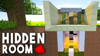 Minecraft Redstone Tutorial  1X1 PISTON DOOR ENTRANCE [upl. by Mayer]