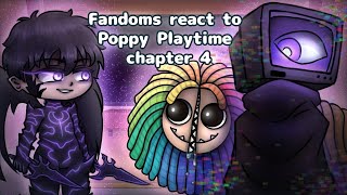 Fandoms React To Poppy Playtime Chapter 4  Gacha React [upl. by Drake]