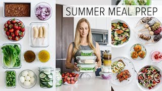 MEAL PREP for SUMMER  light amp fresh recipes  PDF guide [upl. by Rabka210]