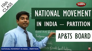 National Movement in India – Partition full lesson  Class 10 Social studies  APampTS syllabus [upl. by Erialb392]