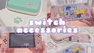 🐶 adorable nintendo switch amp switch lite accessories unboxing  a geekshare haul a bad vlog ad [upl. by O'Meara]