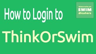 ThinkOrSwim Login Tutorial  How to Log in to ThinkOrSwim [upl. by Dasya222]