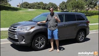 2018 Toyota Highlander XLE AWD Test Drive Video Review [upl. by Leasia]