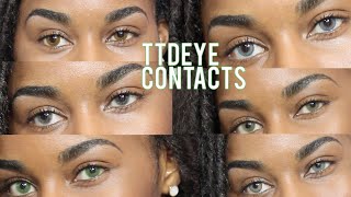 Best Colored Contacts For Dark Eyes TTDEYE TRYON [upl. by Brett]