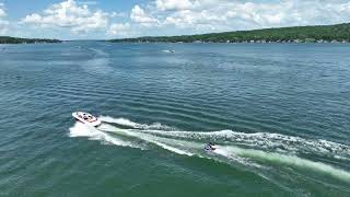 Conesus Lake  Fourth of July weekend more tubing zoomed in [upl. by Cuthbert]