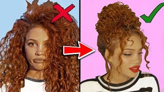 8 CURLY HAIRSTYLES FOR STUBBORN HAIR [upl. by Kusin]