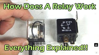 How Does A Relay Work  SPDT DPDT SPST Automotive Relay [upl. by Aihsotal]