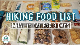 Hiking Food List  What To Eat For 8 Days  Great Ocean Walk [upl. by Alvy505]