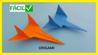 👉🏽 Cómo hacer un AVIÓN ✈ de papel FÁCIL ✅  Aviones de Origami PASO A PASO [upl. by Zurciram]