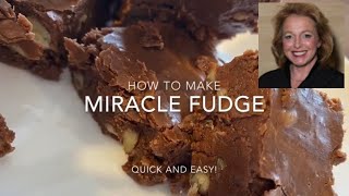 Fantasy Fudge Recipe  How to Make Miracle Fudge [upl. by Lamhaj]