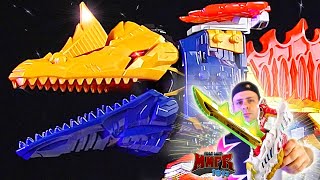 Power Rangers Dino Fury Zords Ryusoulger Megazord Combinations [upl. by Yumuk]