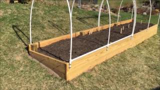 Raised Garden Bed  How to Make an EasyAccess Cover [upl. by Sanalda411]