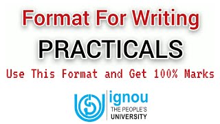 How to Write Practicals  Correct Format for Writing Practical Files in Psychology  IGNOU MAPC [upl. by Norac]