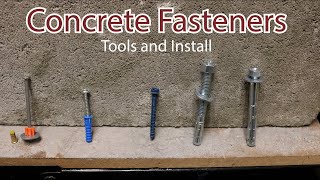 Concrete Fasteners Install and tools required [upl. by Cristen]