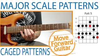 Guitar  Major Scale  5 CAGED Patterns Positions [upl. by Eon313]