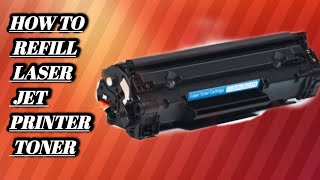 How to refill HP Laserjet printer toner [upl. by Atin]