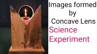 Image formation by concave lens  Science Experiments  science project  science model [upl. by Zelikow]