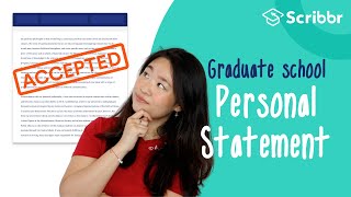 How to Write a Personal Statement for Graduate School  Scribbr 🎓 [upl. by Las]