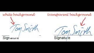 How To Make A Transparent PDF Signature Stamp [upl. by Meehsar577]