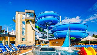 Waterslides at Chochołowskie Termy in Poland [upl. by Learsi]