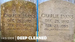 How Gravestones Are Deep Cleaned  Deep Cleaned [upl. by Assiron]