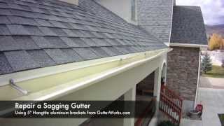 How to Repair a Saggy Gutter [upl. by Samuelson]