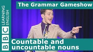 Countable and uncountable nouns The Grammar Gameshow Episode 27 [upl. by Gershon]