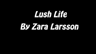 Lush Life Lyrics  By Zara Larsson [upl. by Ornie515]