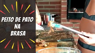 Peito de Pato na Brasa  Receitas do Pedrão 47 [upl. by Atteuqcaj355]