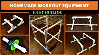 Homemade Workout Equipment from PVC Pipe  5 Easy Builds [upl. by Ailices26]