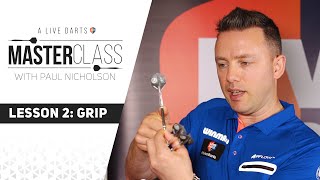 A Live Darts Masterclass  Lesson 2  How to grip your darts [upl. by Eisse427]