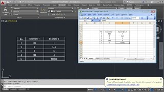 AutoCAD Excel Data Link Table [upl. by Helve865]