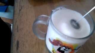 Aerolatte Review Frothing Cold Milk In Under 1 Minute [upl. by Ahsinyd279]