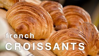 How to Make FRENCH CROISSANTS recipe  laminated yeast dough recipe at home  ENGLISH DUBBING [upl. by Oringas168]