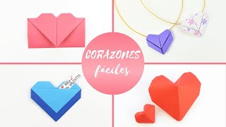 💞 4 Corazones de papel fáciles para regalar en San Valentín [upl. by Aninat]