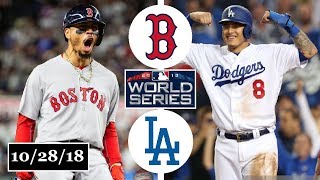 Boston Red Sox vs Los Angeles Dodgers Highlights  World Series Game 5  October 28 2018 [upl. by Nissa481]