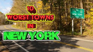 Top 10 WORST towns in New York State No need for sunscreen most the year [upl. by Suoivatco727]