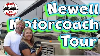 🚍 Beautiful 45 foot Newell Motorcoach Tour  Full Time RV Interview [upl. by Vod]