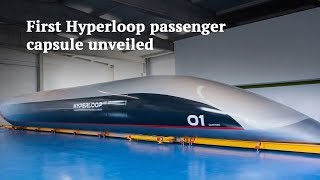 First Hyperloop Passenger Capsule Unveiled  Hyperloop Transportation Technologies Inc [upl. by Woermer]