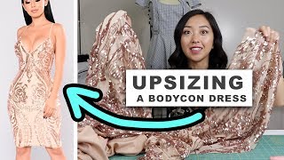 How I Upsized A Bodycon Dress  Coolirpa [upl. by Labotsirhc]