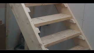 How to build Stairs Easy steps DIY staircase [upl. by Anailli]