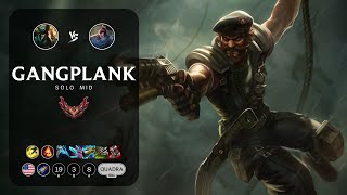 Gangplank Mid vs Yasuo  NA Grandmaster Patch 1316 [upl. by Ladd238]