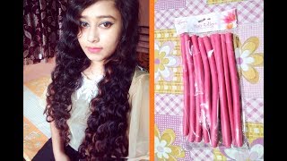 How To Curl Your Hair Using Bendy Rollers At Home [upl. by Aisor789]