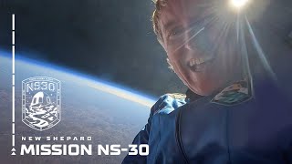 Replay New Shepard Mission NS30 Webcast [upl. by Ynoep920]