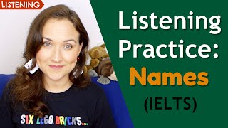 English Listening Practice IELTS  Call Center  Spelling Names [upl. by Kram]