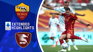 Roma vs Salernitana Extended Highlights  Serie A  CBS Sports Golazo [upl. by Ahtamas]