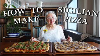 Sicilian Pizza  Kitchen on the Cliff with Giovanna Bellia LaMarca [upl. by Jenilee78]