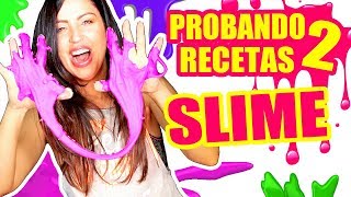 PROBANDO RECETAS RARAS DE SLIME FUNCIONAN SandraCiresArt DIY [upl. by Ninaj]