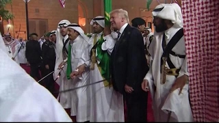 Trump participates in traditional Saudi dance [upl. by Maggee]